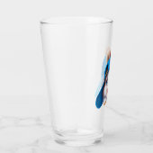 かわいいフワフワヒップホップベビーバニーとブルーハット タンブラーグラス (右)