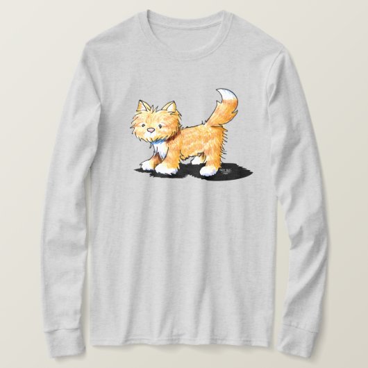 かわいいフワフワ子猫 Tシャツ (デザイン正面)