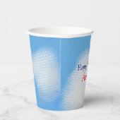 かわいいフワフワ雲誕生日 紙コップ (右)