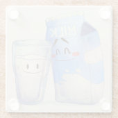 かわいいフードガラスコースター ガラスコースター (裏面)