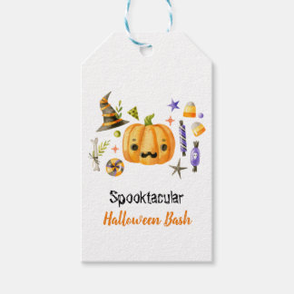 かわいいブカボチャSPOOKTACULARハロウィンバッシュパーティー ギフトタグ