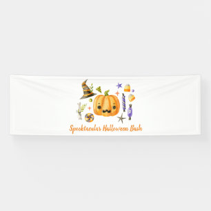かわいいブカボチャSPOOKTACULARハロウィンバッシュパーティー 横断幕