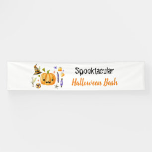 かわいいブカボチャSPOOKTACULARハロウィンバッシュパーティー 横断幕