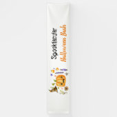 かわいいブカボチャSPOOKTACULARハロウィンバッシュパーティー 横断幕 (縦)