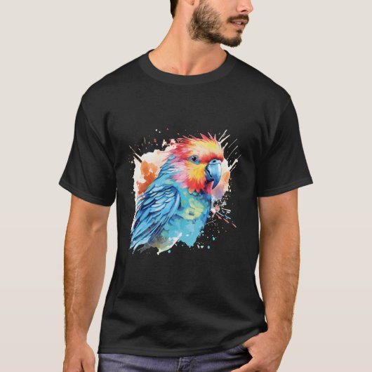 かわいいブジーの水彩画 Tシャツ (正面)