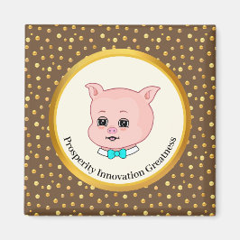かわいいブタのキャラクター マグネット