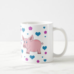 かわいいブタのコーヒーカップ コーヒーマグカップ