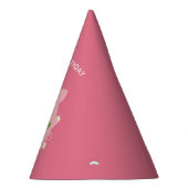 かわいいブタの子供の誕生日 パーティーハット (右)