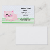 かわいいブタの漫画 名刺 (正面/裏面)