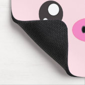 かわいいブタの顔-かわいいのミニマリズム マウスパッド (コーナー)