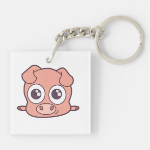 かわいいブタのclipart キーホルダー