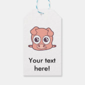 かわいいブタのclipart ギフトタグ (裏面)