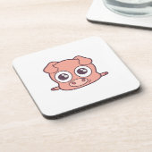 かわいいブタのclipart コースター (左側)