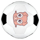 かわいいブタのclipart サッカーボール (回転)