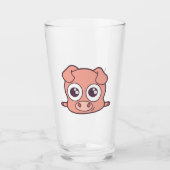 かわいいブタのclipart タンブラーグラス (正面)