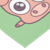 かわいいブタのclipart テーブルクロス (アングル)