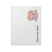 かわいいブタのclipart ノートパッド (回転)