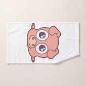 かわいいブタのclipart バスタオルセット (ハンドタオル)