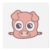 かわいいブタのclipart フォトキューブ (正面)