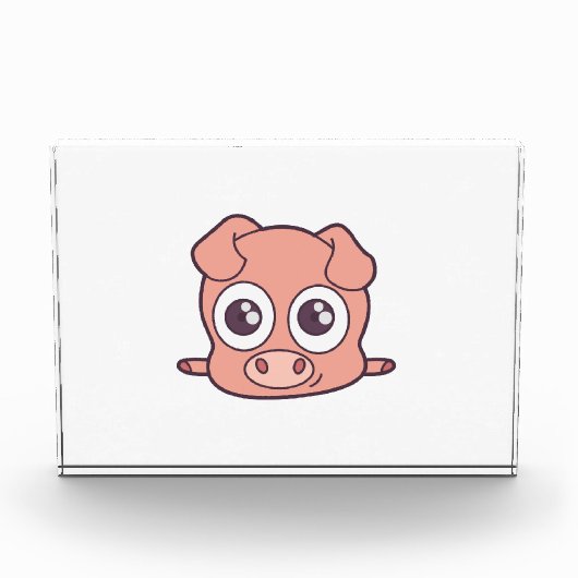 かわいいブタのclipart フォトブロック (正面)