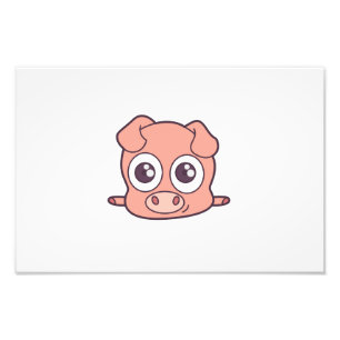 かわいいブタのclipart フォトプリント