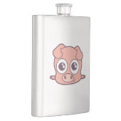 かわいいブタのclipart フラスク (右)