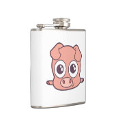 かわいいブタのclipart フラスク (右)
