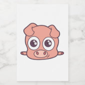 かわいいブタのclipart フードラベル (シングルラベル)