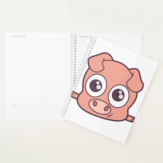 かわいいブタのclipart プランナー手帳 (ディスプレー)