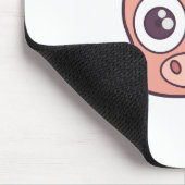 かわいいブタのclipart マウスパッド (コーナー)