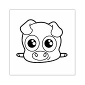 かわいいブタのclipart ラバースタンプ (インプリント)