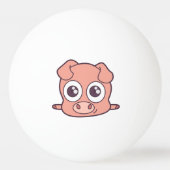 かわいいブタのclipart 卓球ボール (正面)