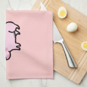 かわいいブタ キッチンタオル (四つ折り)