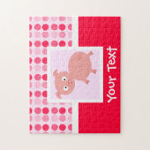 かわいいブタ ジグソーパズル (縦)