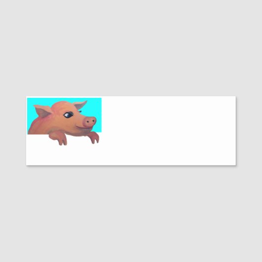 かわいいブタ 名札 (正面)