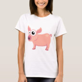 かわいいブタ Tシャツ (正面)