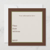 かわいいブッククラブパーティー 招待状 (裏面)