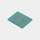 かわいいブッシュベイビーのイラスト ポストイット (アングル)