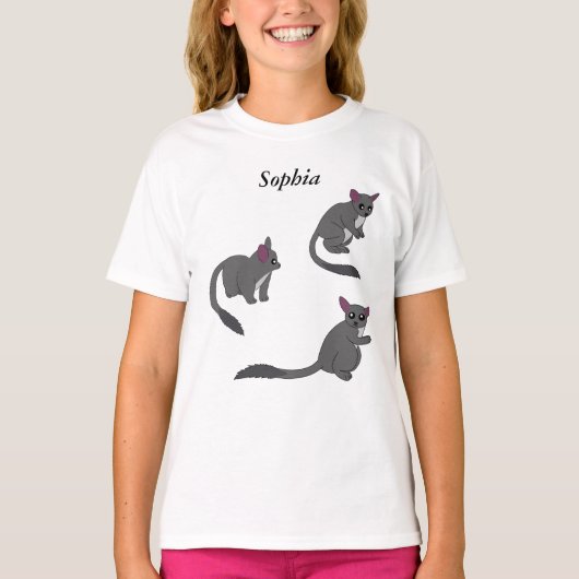 かわいいブッシュベイビーのイラスト Tシャツ (正面)