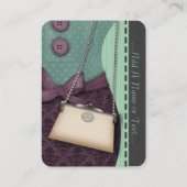 かわいいブティックのレトロの用品類およびハンドバッグ 名刺 (正面)