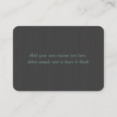 かわいいブティックのレトロの用品類およびハンドバッグ 名刺 (裏面)