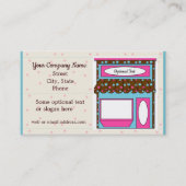 かわいいブティックストアフロントビジネスカード 名刺 (正面)