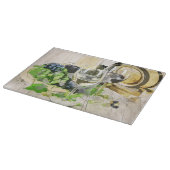 かわいいブドウとワインのフローラ自然 カッティングボード (角)