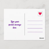 かわいいブドウの日テメキュラ食べ物を持っているHello ポストカード (裏面)