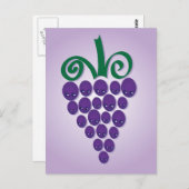 かわいいブドウ ポストカード (正面/裏面)