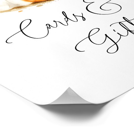 かわいいブハロウィンカードとギフトベビーシャワー ポスター (角)