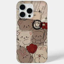 かわいいブラウンのテディベアiPhoneケース 🐻📱 – ソフトでスタイ