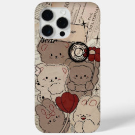 かわいいブラウンのテディベアiPhoneケース 🐻📱 – ソフトでスタイ iPhone 15 Pro Maxケース