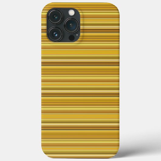 かわいいブラウンゴールドストライプ Case-Mate iPhoneケース (裏面)