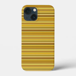 かわいいブラウンゴールドストライプ iPhone 13 MINIケース